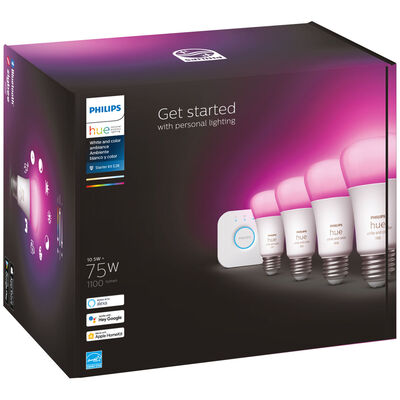 Philips Hue White & Color Ambiance Starter Kit with Hue Bridge
